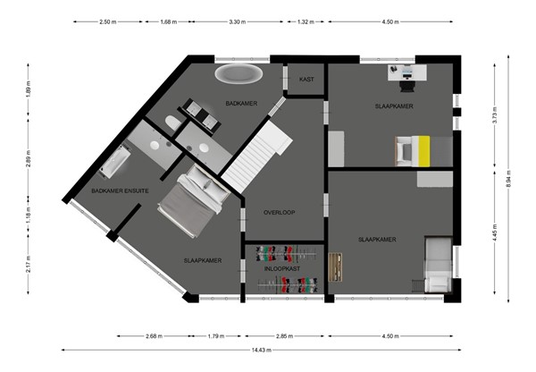 Floorplan - In de Boomgaard 3, 6464 GC Kerkrade